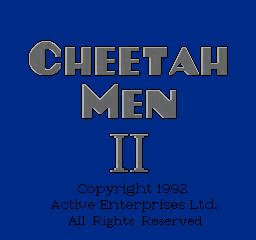 Cheetahmen 2 Title Screen